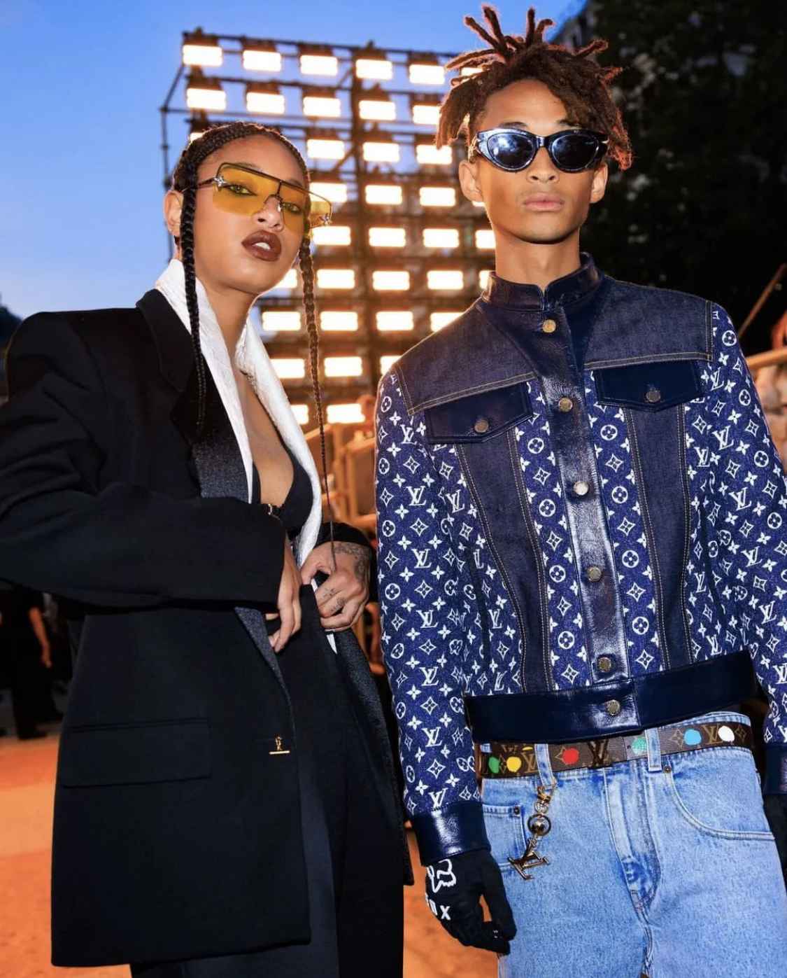 Rihanna & Asap Rocky at Pharrell's Louis Vuitton debut in Paris via •