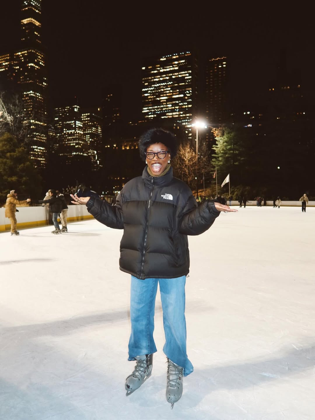 Sofi Ibrahim The Odditty New York ice skating Instagram